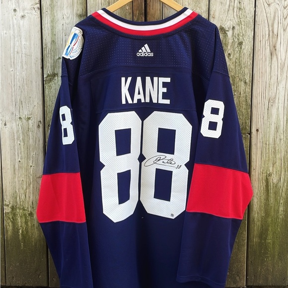 Adidas Team USA 2016 World Cup Of Hockey Patrick Kane Autographed Jersey NWT - Picture 4 of 4